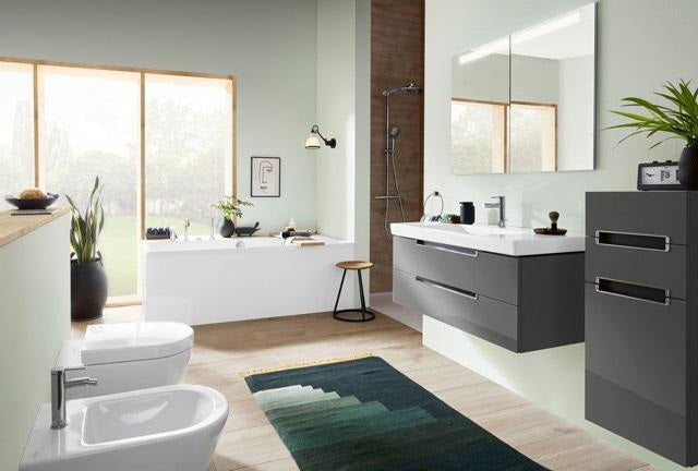 Villeroy & Boch Schrankwaschtisch Subway 2.0 1000 mm Weiß Alpin – Rechteck, Wandmontage, mit Überlauf