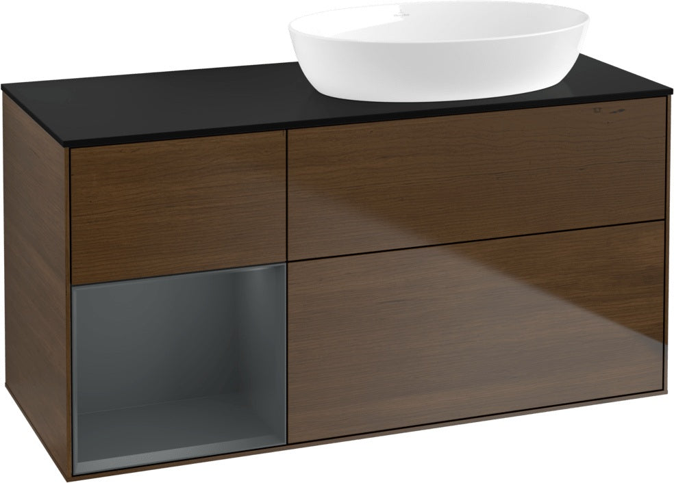Villeroy & Boch Waschtischunterschrank Finion FA42G 1200 mm Glossy White Lacquer mit Beleuchtung