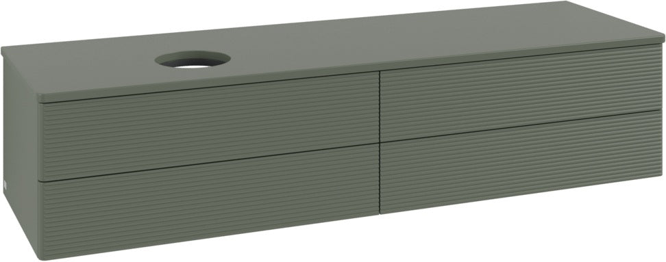 Villeroy & Boch Waschtischunterschrank Antao L26110 1600 mm Anthrazit Matt mit LED