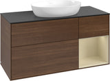 Villeroy & Boch Finion Waschtischunterschrank FA72GFGF 1200 mm Glossy White Lacquer mit LED-Beleuchtung