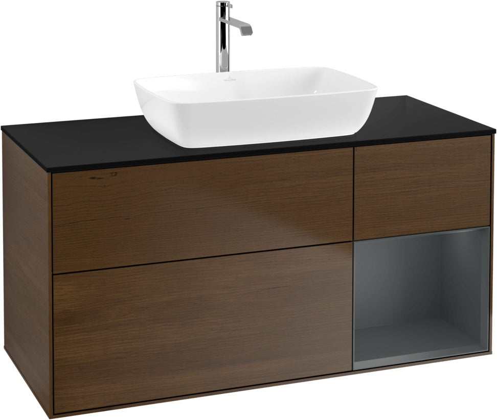 Villeroy & Boch Finion Waschbeckenunterschrank 1200 mm Glossy White Lacquer mit Beleuchtung