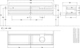 Villeroy & Boch Antao Waschtischunterschrank 1600 mm White Matt Lacquer – 4 Auszüge, wandmontiert