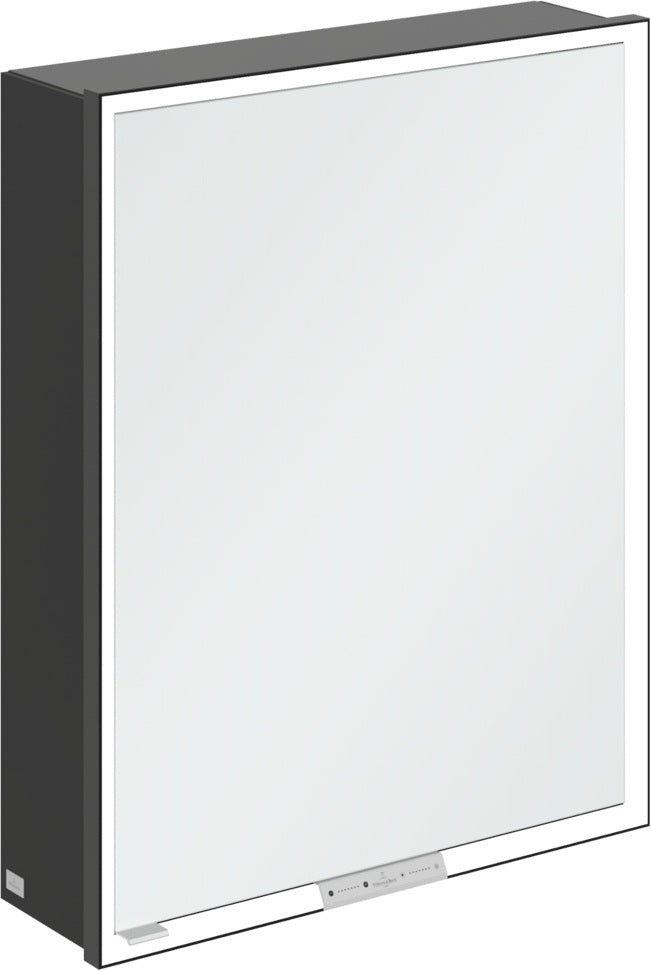 Villeroy & Boch Spiegelschrank My View+ B48110 1000 mm Graphite mit LED-Beleuchtung und SoftClosing