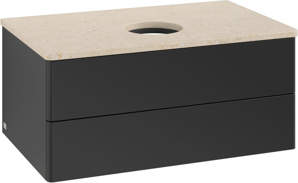 Villeroy & Boch Antao Waschbeckenunterschrank 800 mm Anthracite Matt mit LED-Beleuchtung