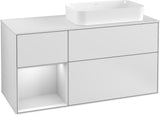 Villeroy & Boch Waschtischunterschrank Finion F271G 1200 mm Glossy White Lacquer mit Beleuchtung