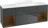 Villeroy & Boch Finion Waschtischunterschrank 1600 mm Glossy White Lacquer mit Beleuchtung