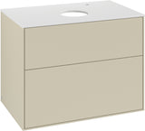 Villeroy & Boch Finion Waschbeckenunterschrank F87200GF – 800 mm, Glossy White Lacquer, mit Push-to-open