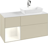 Villeroy & Boch Finion Waschbeckenunterschrank 1200 mm Glossy White Lacquer mit Beleuchtung