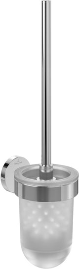 Villeroy & Boch Toilettenbürstengarnitur Elements - Tender, Wandmontage, Chrom, 94 x 118 x 353 mm
