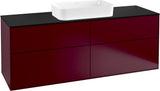 Villeroy & Boch Finion Waschtischunterschrank 1600 mm Anthrazit Matt mit LED-Beleuchtung