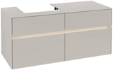 Villeroy & Boch Collaro Waschtischunterschrank 1200 mm mit LED-Beleuchtung und 4 Auszügen – White Wood