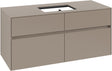 Villeroy & Boch Waschtischunterschrank Collaro C112 B0 1200 mm Taupe mit LED-Beleuchtung und SoftClosing
