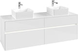 Villeroy & Boch Collaro Waschtischunterschrank 1600 mm Truffle Grey mit LED-Beleuchtung