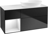 Villeroy & Boch Finion Waschtischunterschrank 1200 mm Glossy White Lacquer mit Beleuchtung