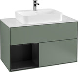 Villeroy & Boch Finion Waschtischunterschrank 1000 mm White Matt Lacquer mit LED-Beleuchtung