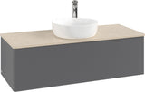 Villeroy & Boch Waschtischunterschrank Antao 1200 mm Anthrazit Matt Lack mit LED-Beleuchtung