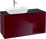 Villeroy & Boch Finion Waschtischunterschrank 1200 mm Glossy White mit Beleuchtung und SoftClosing