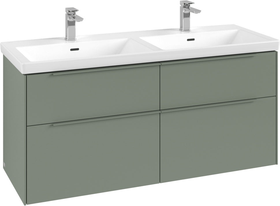 Villeroy & Boch Subway 3.0 Waschtischunterschrank 1272 mm Brilliant White mit 4 Auszügen