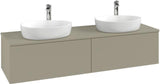 Villeroy & Boch Antao Waschtischunterschrank 1600 mm, 2 Auszüge, Stone Grey Matt, wandhängend