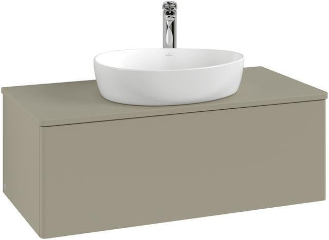 Villeroy & Boch Waschtischunterschrank Antao L31050 1000 mm Anthrazit Matt Lack mit LED-Beleuchtung