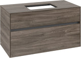 Villeroy & Boch Waschtischunterschrank Collaro C10900 Stone Oak 1000 mm mit 2 Auszügen und Push-Open