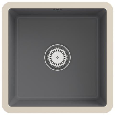 Villeroy & Boch Subway 50 SU Unterbauspüle 440x440 mm Keramik Ebony CeramicPlus