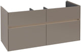 Villeroy & Boch Collaro Waschtischunterschrank 1154 mm Black Matt mit LED-Beleuchtung und 4 Auszügen