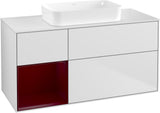 Villeroy & Boch Finion Waschbeckenunterschrank 1200 mm Walnut Veneer mit Beleuchtung