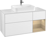 Villeroy & Boch Waschtischunterschrank Finion F421G 1200 mm Glossy White Lacquer