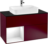 Villeroy & Boch Finion Waschtischunterschrank 1000 mm Glossy White Lacquer mit LED-Beleuchtung