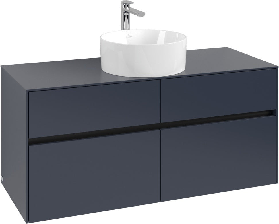 Villeroy & Boch Waschtischunterschrank Collaro C041 B0 1200 mm White Oak mit Beleuchtung