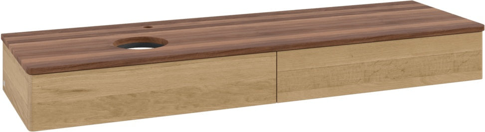 Villeroy & Boch Waschbeckenunterschrank Antao K15051 1600 mm Warm Walnut mit 2 Auszügen