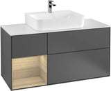 Villeroy & Boch Finion Waschtischunterschrank G161G 1200 mm Glossy White Lacquer mit LED-Beleuchtung