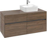 Villeroy & Boch Waschbeckenunterschrank Collaro C09900 1200 mm Arizona Oak mit 4 Auszügen