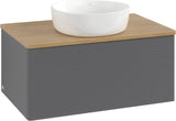 Villeroy & Boch Antao Waschtischunterschrank 800 mm Anthrazit Matt mit LED-Auszugsbeleuchtung
