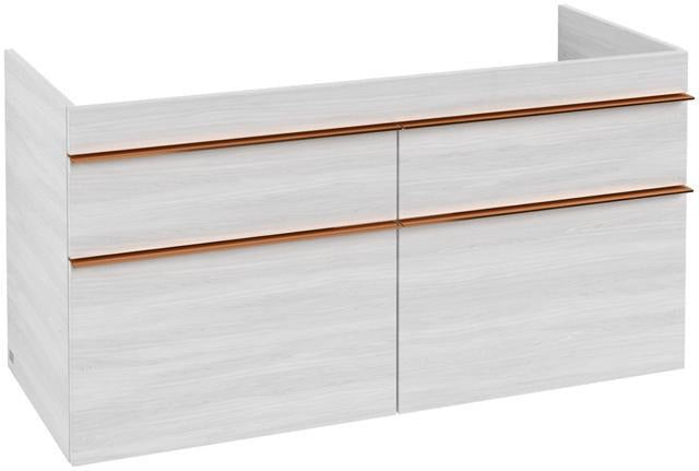 Villeroy & Boch VENTICELLO Waschtischunterschrank 1153 mm Santana Oak mit 4 Auszügen und Glasabtrennungen