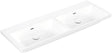 Villeroy & Boch Subway 3.0 Schrank-Doppelwaschtisch 1300 mm Weiß Alpin, TitanCeram, mit Überlauf, ohne Hahnloch