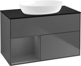 Villeroy & Boch Finion Waschtischunterschrank 1000 mm Glossy White Lacquer mit Beleuchtung
