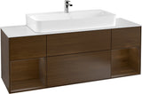Villeroy & Boch Finion Waschtischunterschrank 1600 mm Glossy White Lacquer mit Beleuchtung