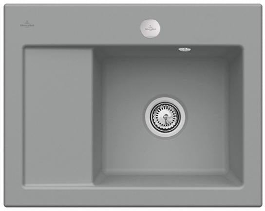 Villeroy & Boch Subway 45 Compact Einbauspüle 650x510mm Keramik Ebony CeramicPlus