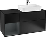 Villeroy & Boch Finion Waschbeckenunterschrank 1200 mm Glossy White Lacquer mit Beleuchtung