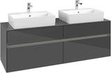 Villeroy & Boch Waschbeckenunterschrank Collaro C137 B0 1600 mm Glossy White mit Beleuchtung