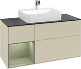 Villeroy & Boch Finion Waschbeckenunterschrank 1200 mm Glossy White mit Beleuchtung