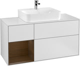Villeroy & Boch Finion Waschtischunterschrank G161G 1200 mm Glossy White Lacquer mit LED-Beleuchtung