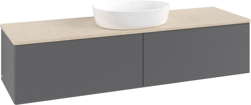 Villeroy & Boch Waschbeckenunterschrank Antao K36110 1600 mm Anthracite Matt Lacquer