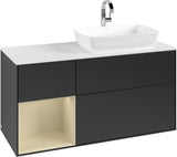 Villeroy & Boch Finion Waschbeckenunterschrank 1200 mm Glossy White Lacquer mit Beleuchtung
