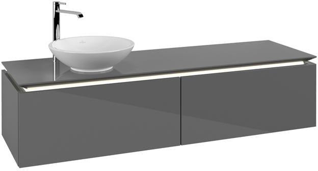 Villeroy & Boch Legato Waschbeckenunterschrank 1600 mm Glossy White mit LED-Beleuchtung