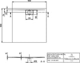 Villeroy & Boch Architectura Duschwanne 1000x1000mm Weiß Alpin – Quadratisch, Flacher Einbau