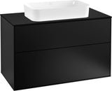 Villeroy & Boch Finion Waschtischunterschrank G23100GF 1000 mm Glossy White mit LED-Beleuchtung
