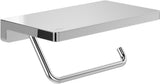 Villeroy & Boch Elements Striking WC-Papierhalter mit Ablage, Chrom, 200 x 110 x 79 mm